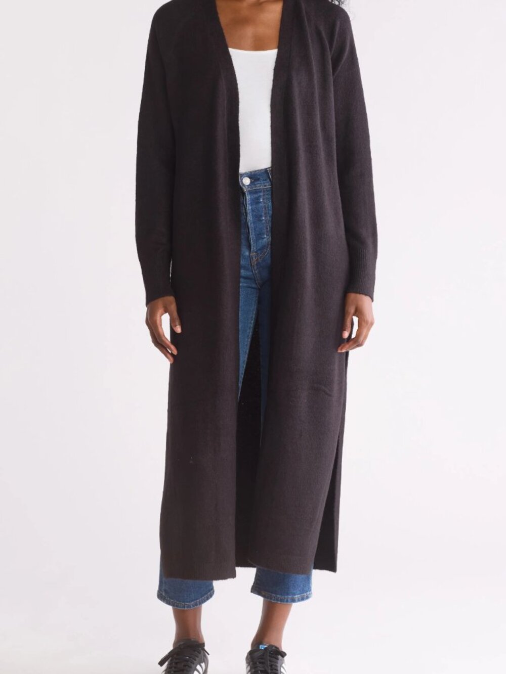 RDI Mossy Cardigan Duster Size XS Black NWOT